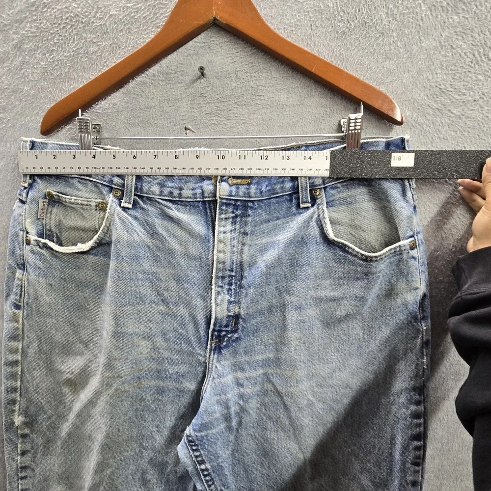 VINTAGE Carhartt Men Jeans 40X32 Traditional UFCW Union Made B180 DST Y2K READ
